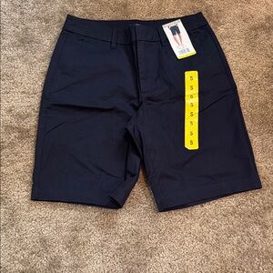 Matty M Men's Dark Blue Flat Front Shorts